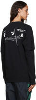 Thumbnail for your product : Off-White Black Work Double-Sleeve Long Sleeve T-Shirt