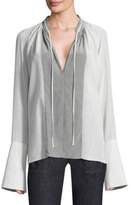 Thumbnail for your product : Derek Lam Silk Mixed Blouse