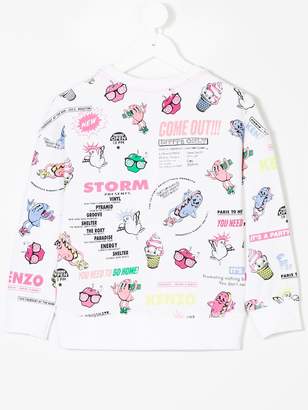 Kenzo Kids cartoon print sweatshirt