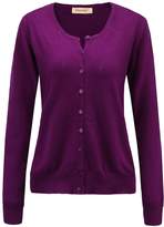 Thumbnail for your product : Panreddy Women's Wool Cashmere Classic Cardigan Sweater Jean Blue M