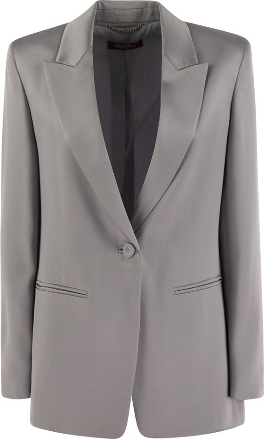 Studio Max Mara Single-Breasted Long-Sleeved Jacket