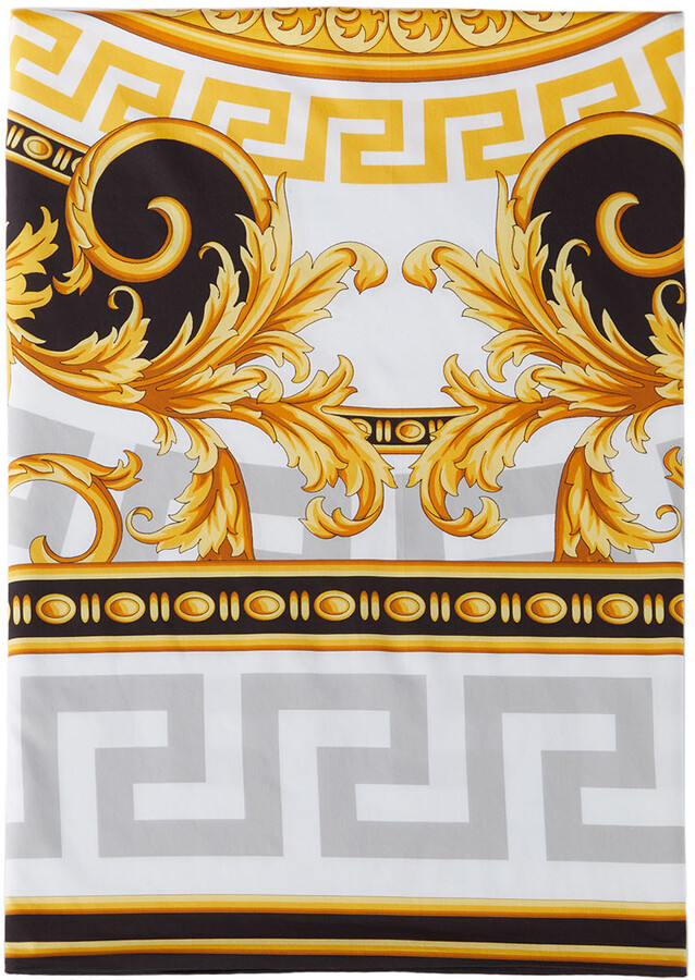 Versace White 'La Coupe Des Dieux' Duvet Cover, King - ShopStyle