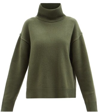 Womens Roll-neck Cashmere-blend Sweater Khaki MATCHESFASHION Women Clothing Sweaters Turtlenecks 