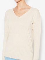 Thumbnail for your product : Cotton Blend Drop Shoulder V-Neck Sweater