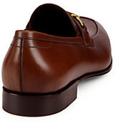 Thumbnail for your product : Ferragamo Platino Leather Loafers