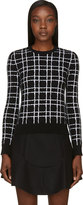Thumbnail for your product : DSquared 1090 Dsquared2 Black & White Angora Grid Sweater