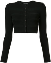 Narciso Rodriguez cropped striped accent cardigan