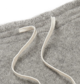 Secondskin Slim-Fit Tapered Brushed-Cashmere Sweatpants
