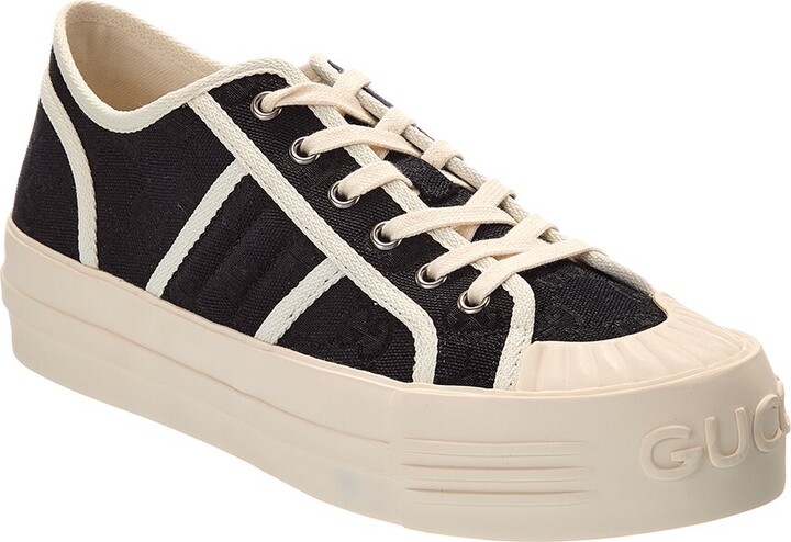 Gucci Chunky Gg Canvas & Leather Sneaker
