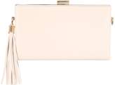 Thumbnail for your product : Jane Norman Cream Tassel Clutch Bag