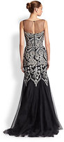 Thumbnail for your product : Badgley Mischka Sequin & Tulle Gown