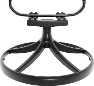 5 Outdoor Dining - 4 Swivel Chairs & Rectangular Table In Black, All-weather Patio Furniture Cast Aluminum Table, Weather- For Entertaining Area