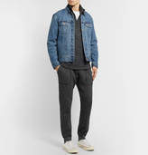 Thumbnail for your product : Reigning Champ Slim-fit Tapered Fleece-back Melange Cotton-blend Jersey Sweatpants - Dark gray