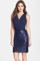 Thumbnail for your product : Laundry by Shelli Segal Sequin Skirt Chiffon Dress