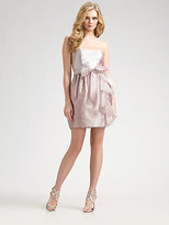 Thumbnail for your product : Aidan Mattox Strapless Belted Mini Dress