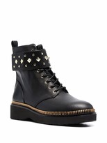 Thumbnail for your product : MICHAEL Michael Kors Haskell spike-strap leather boots