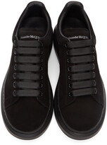 Thumbnail for your product : Alexander McQueen Black Suede Oversized Sneakers