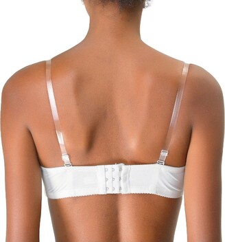 Allegra K Invisible Replacement Bra Shoulder Straps Clear-1 pair