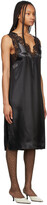 Thumbnail for your product : Kwaidan Editions Black Satin & Lace Slip Dress