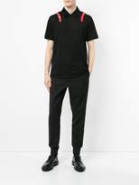 Thumbnail for your product : Neil Barrett stripe shouldered polo shirt
