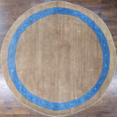 Isabelline Templos One-of-a-Kind 10' New Age Area Rug in Brown/Blue