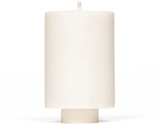 Concrete & Wax Mid Amber Noir Soy Wax Candle & Concrete Candle Holder In Black