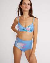 Thumbnail for your product : Cynthia Rowley Blue Fiji Bikini Top
