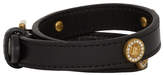 Thumbnail for your product : Versace Black Icon Stud Wrap Bracelet