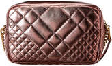 Thumbnail for your product : Versace Icon Quilted Metallic Leather Camera Bag