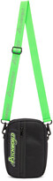 Thumbnail for your product : Psychworld Black & Green Logo Crossbody Bag