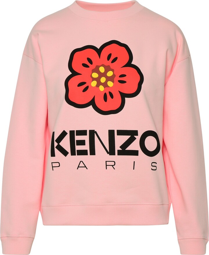 Kenzo Rose Cotton Sweatshirt - ShopStyle
