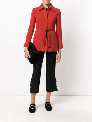 L'Autre Chose belted fitted coat