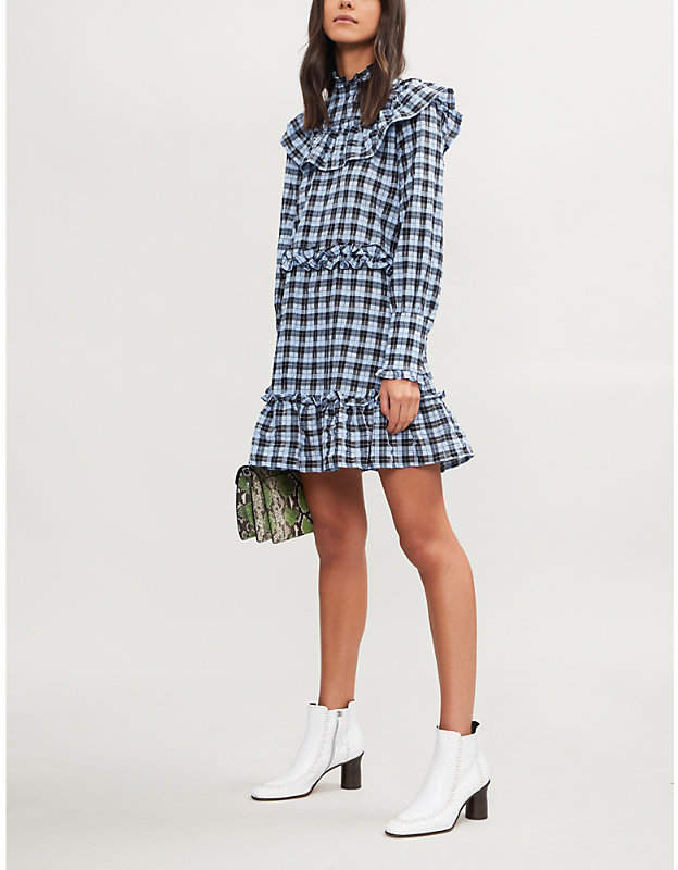 Ganni Charron Checked Dress Top Sellers - playgrowned.com 1691668427