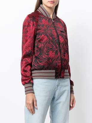Saint Laurent floral zipped jacket