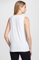 Thumbnail for your product : Anne Klein Sleeveless Asymmetric Pleat Top