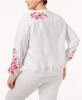 Thumbnail for your product : INC International Concepts Plus Size Embroidered Jacket, Created for Macy's
