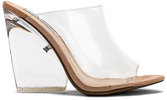 steve madden evolve clear wedge shoes
