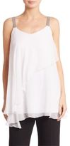 Thumbnail for your product : Brunello Cucinelli Silk Chiffon Layered Top