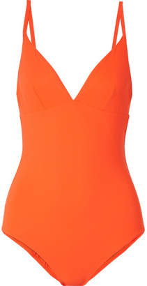 Tory Burch Marina Swimsuit - Bright orange