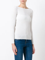 Thumbnail for your product : Eleventy ribbed knit jumper