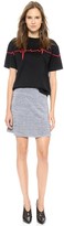 Thumbnail for your product : Alexander Wang T by Stretch Rayon Knit Miniskirt
