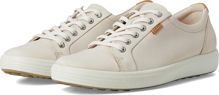 Ecco Soft 7 Sneaker Women's Lace up casual Shoes Limestone Nubuck : EU 35 (US Women's 4-4.5) M Leather