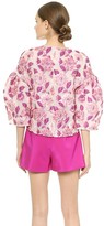 Thumbnail for your product : Giambattista Valli Bell Sleeve Floral Blouse