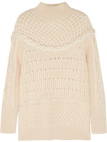 Thumbnail for your product : Temperley London Magdalena cable-knit merino wool sweater