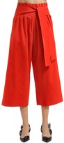 Thumbnail for your product : REJINA PYO Wide Legged Belted Cotton Pants