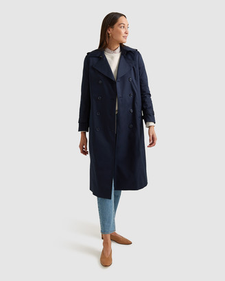 Sportscraft Women's Navy Coats - Sloane Trench - Size One Size, 6 at The  Iconic - ShopStyle