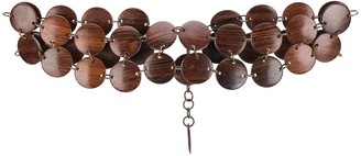 Yves Saint Laurent Pre-Owned 1970's Wooden Necklace Belt