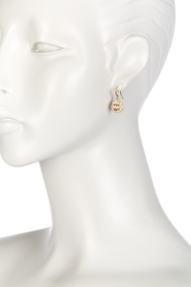 Carolee Pave Flower Drop Earrings