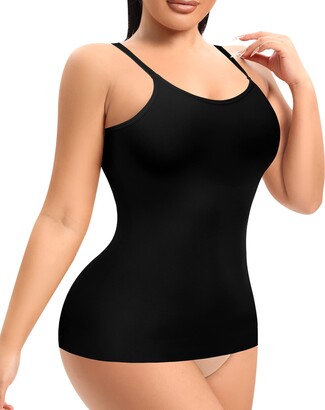 Womens Padded Push Up Body Shaper Tank Top Vest Tummy Control Slimming  Camisole 