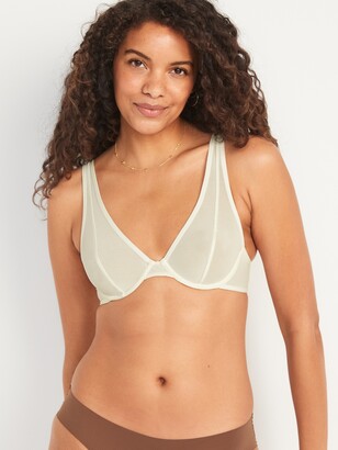 Old Navy Mesh Unlined Underwire Plunge Bra for Women - ShopStyle